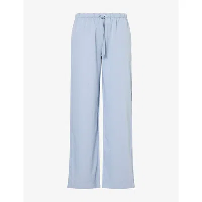 4th & Reckless Womens Hugo Relaxed-fit Woven Trousers Blue