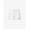 4th & Reckless Womens Light Grey Clover Logo-embroidery Cotton-jersey Shorts In White