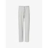 4th & Reckless Womens Light Grey Livia Towelling Straight-leg Woven Trousers