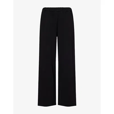 4th & Reckless Womens Marigold Wide-leg Cotton-jersey Jogging Bottoms Blck Xs