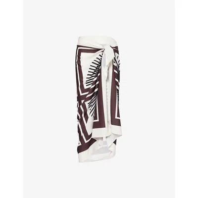 4th & Reckless Womens Multi Aura Abstract-print Stretch-woven Sarong