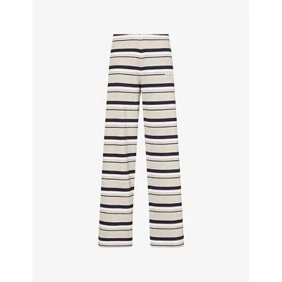 4th & Reckless Womens Multi Liliana Striped Stretch-knit Trousers