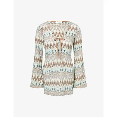 4th & Reckless Womens Multi Sandi Metallic-knit Mini Dress