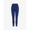 4th & Reckless Womens Tyler Mid-rise Stretch-woven Leggings Navy In Blue