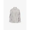 4th & Reckless Womens Rio Striped Oversized-fit Linen And Cotton-blend Shirt In Stripe