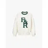 4th & Reckless Womens Cream Sloane Contrast-trim Cotton-jersey Sweatshirt In Cream