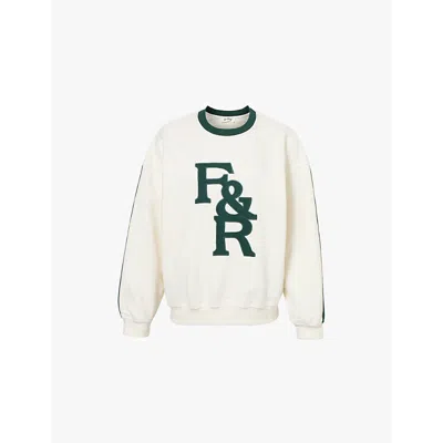 4th & Reckless Womens Cream Sloane Contrast-trim Cotton-jersey Sweatshirt