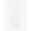 4th & Reckless Womens White Harper Sleeveless Cotton-poplin Maxi Dress In White