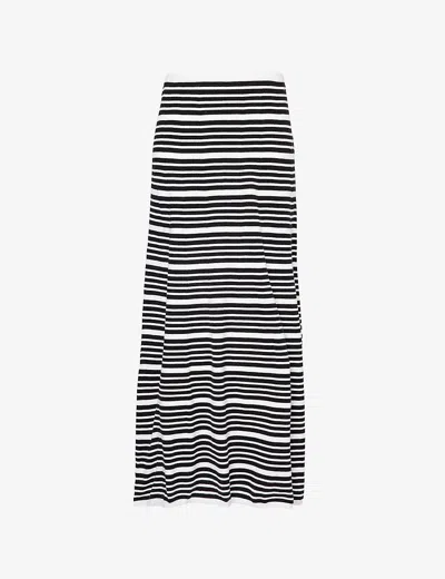 4th & Reckless Eva Stripe-pattern Knitted Maxi Skirt In Multi