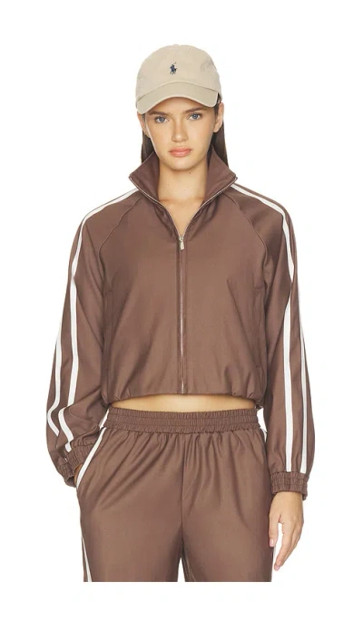 4th & Reckless X Revolve Tammy Track Jacket In Brown 14