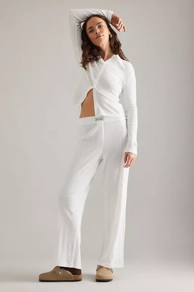 4th & Reckless Zoella Pointelle Trousers In White