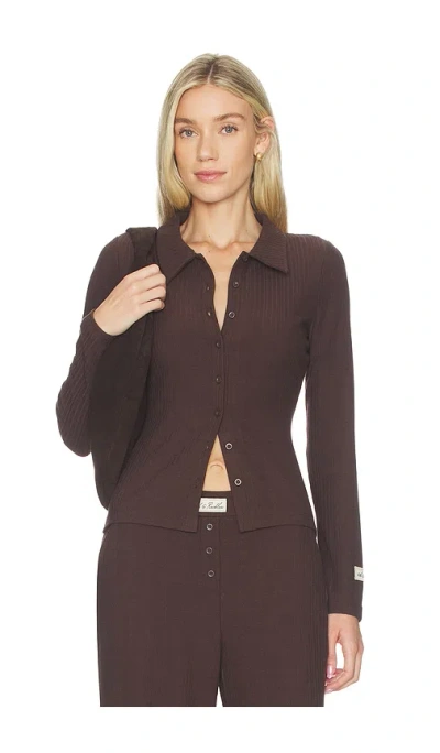 4th & Reckless Zoey Top In Burgundy