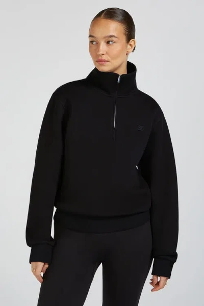 4th Arq Levi Jersey Half-zip Sweatshirt In Black