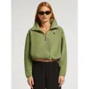 4th Arq Phoenix Half-zip Sweatshirt In Soft Sage