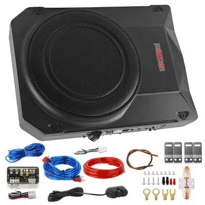 5 Core 10 Inch Slim Under Seat Car Audio Subwoofer 800w Built In Amplifier Sub Woofer Enclosure Box