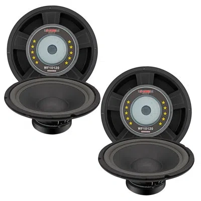 5 Core 10" Subwoofer 2pc 600w Pa Dj Sub Woofer Speaker 8ohm Deep Bass Audio Replacement Loud Speaker In Black
