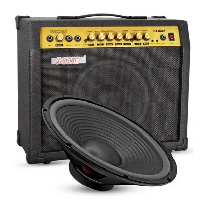 5 Core 15 Inch Guitar Amp Speaker Replacement 220w 8 Ohm Low Distortion For Electric Guitar Cabinets In Black