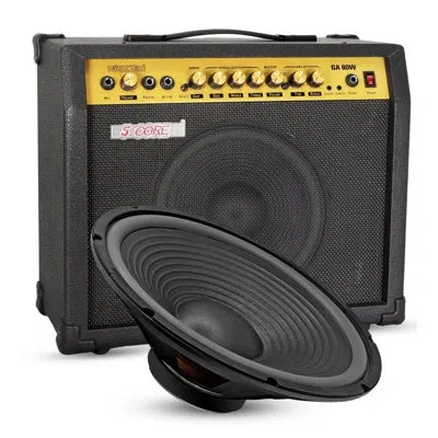 5 Core 15 Inch Guitar Speaker Replacement 450w 4 Ohm Low Distortion For Electric Guitar Amp Cabinet In Black