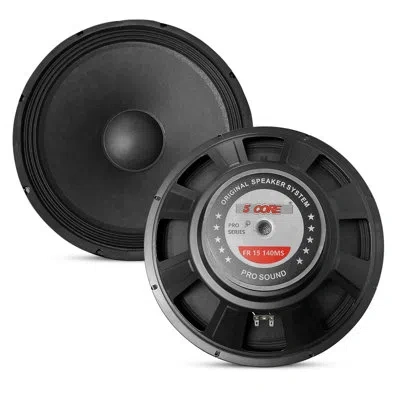 5 Core 15 Inch Subwoofer Speaker 2000w Peak 8ohm Full Range Replacement Dj Woofer In Black