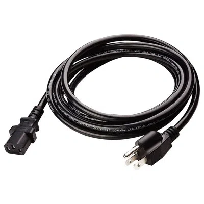 5 Core 3 Prong Extension Power Cord 10 Feet Three Prong D Heavy Duty Plug Extender Cable In Black