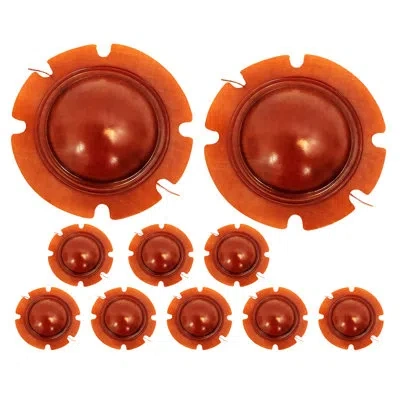 5 Core 5core 2 Inch Diaphragm Replacement 10 Pcs Phenolic Voice Coil 51mm + Kapton Former Diameter Horn In Brown