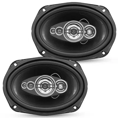 5 Core 5core Car Speaker Pair 800w 4ohm 2 Way Coaxial Speaker Audio W Super Tweeter Fit For Vehicle In Black