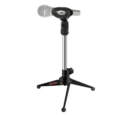 5 Core 5core Desktop Mic Stand Tripod Universal Desk Microphone Holder Table Top Stands In Black