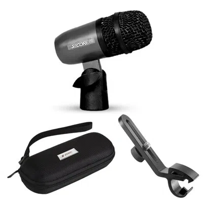 5 Core 5core Snare Mic Xlr Cardioid Tom Drum Kick Instrument Microphone Black