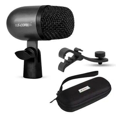 5 Core 5core Tom Snare Mic Cardioid Dynamic Microphone For Drum Kit Percussion Instrument Black