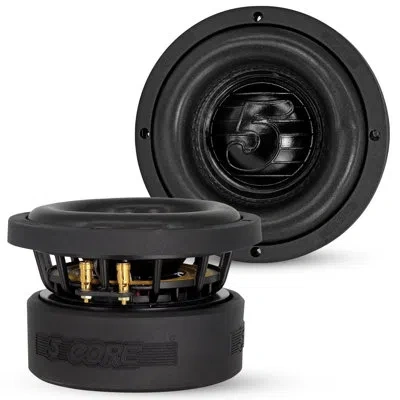 5 Core 6.5" Subwoofer Dual 2 Ohm 1000w Replacement Car Audio Loud Speaker Sub Woofer For Deep Bass In Black