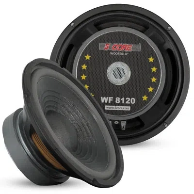 5 Core Car Subwoofer 8" 1000w  Audio Deep Bass Component Sub Woofer 4ohm Replacement Loud Speaker In Black