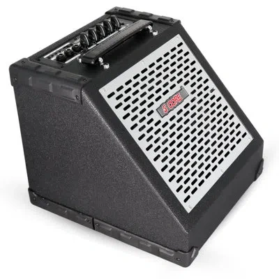 5 Core Electric Drum Amplifier 80w Professional Bluetooth Drumming Amp W 8” Speaker W 3 Band Eq In Black