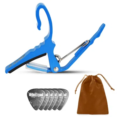 5 Core Guitar Capo Quick Change Acoustic Electric String Clip Banjo Mandolin Or Ukulele In Multi
