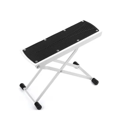 5 Core Guitar Foot Stool Height Adjustable Folding Leg Rest Portable Classical Footrest - Gfs Blk