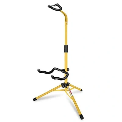 5 Core Guitar Stand Floor Foldingholder Soporte Para Guitarra For Acoustic Electric Bass In Yellow