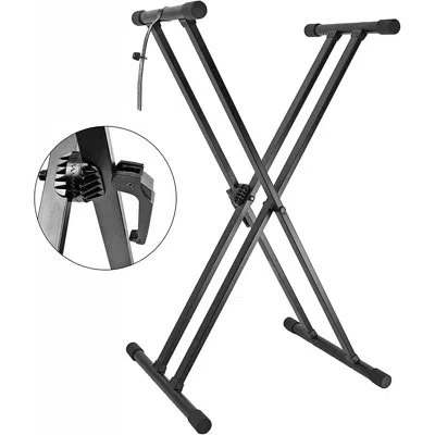 5 Core Keyboard Stand Dual X Shape Gear Adjustable Portable Heavy Duty Key Board Dj Controller Stands For E