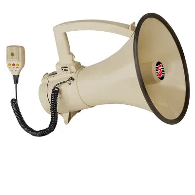 5 Core Megaphone Bullhorn Speaker 100w Bull Horn Battery Power Cheer Megafono 2000ft Range Loudspeaker In White