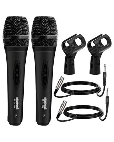 5 Core Mic Dynamic Vocal Handheld In Black