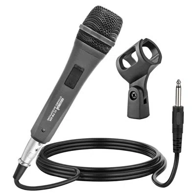 5 Core Microphone Xlr Dynamic Karaoke Singing Handheld Microfono Professional Vocal Dj Music Mic In Black
