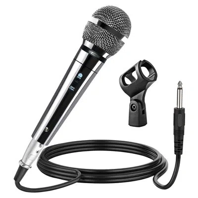 5 Core Microphone Xlr Dynamic Karaoke Singing Handheld Microfono Professional Vocal Dj Music Mic In Silver
