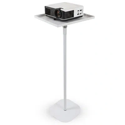 5 Core Projector Stand Floor Adjustable 53" Universal Projectors Support For Home Office & Studio In White