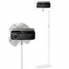5 Core Projector Stand Floor Adjustable 53" Universal Projectors Support For Home Office & Studio In Black