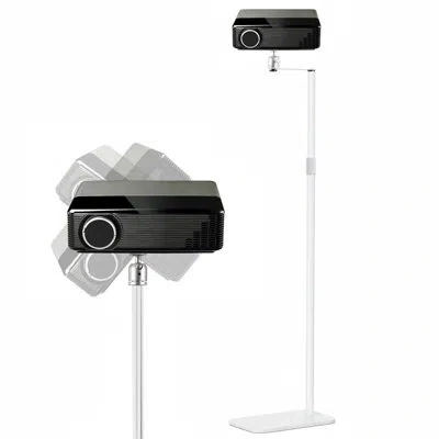 5 Core Projector Stand Floor Adjustable 53" Universal Projectors Support For Home Office & Studio In Black