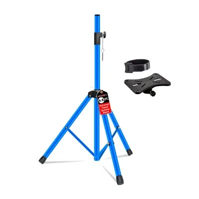 5 Core Speaker Stand Adjustable Pa Dj Tripod Stands Heavy Duty W 35mm Insert 132 Lbs In Sky Blue