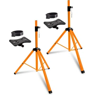 5 Core Speaker Stand Tripod Heavy Duty Adjustable Up To 72 Inch Dj Studio Monitor Stands Pole Mount In Stainless Steel