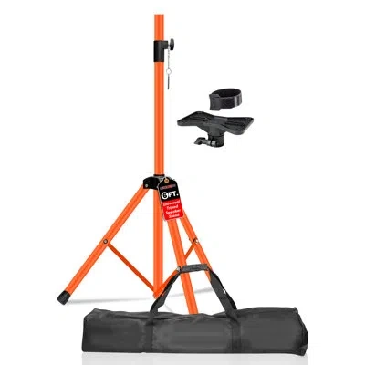 5 Core Speaker Stand Tripod Tall Adjustable 72 Inch Dj Pole Mount Studio Monitor Stands In Stainless Steel