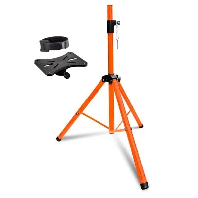 5 Core Speaker Stand Tripod Tall Adjustable 72 Inch Dj Studio Monitor Stands Pole Mount In Stainless Steel