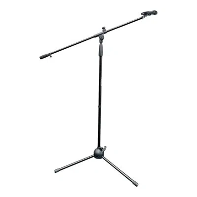 5 Core Tripod Mic Stand Height Adjustable Floor Microphone Boom Arm Pedestal Para Microfono For Singing On  In Black
