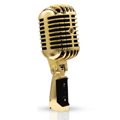5 Core Vintage Microphone Classic Dynamic Professional Xlr Studio Retro Style Mic In Gold