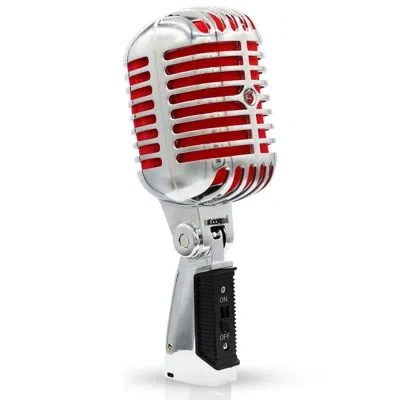 5 Core Vintage Microphone Classic Dynamic Professional Xlr Studio Retro Style Mic In Red